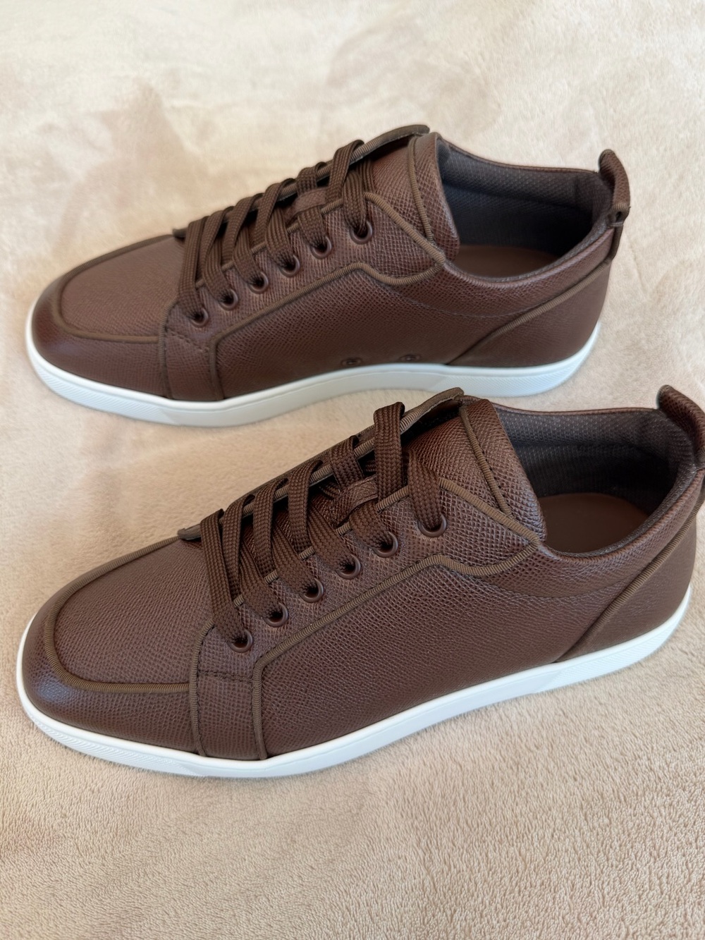 Christian Louboutin Rantulow Orlato Flat Brown Low Top Sneakers
